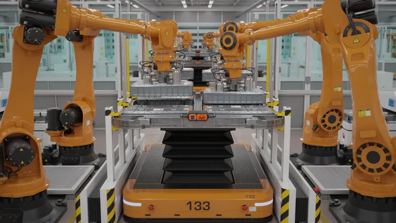 Electric car factory