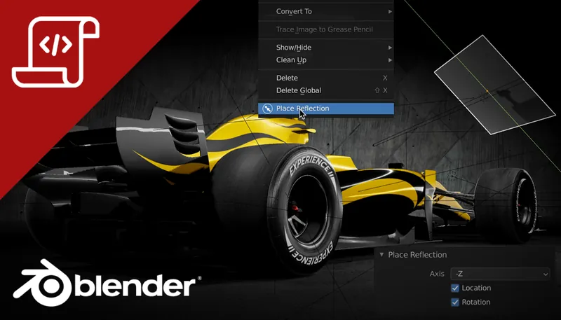 placeReflection for Blender