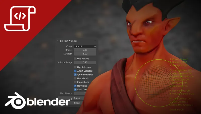 smoothWeights for Blender