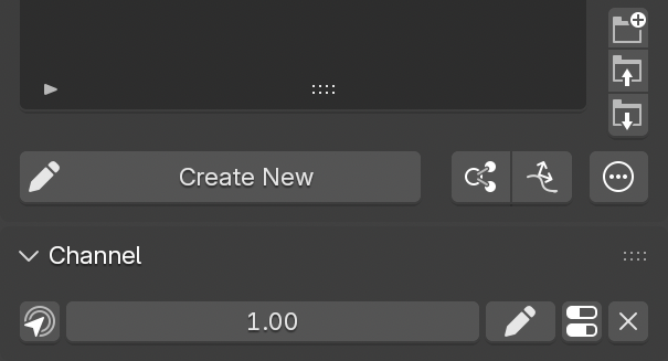 The Channel section located below the Target List and the Edit Mode button.