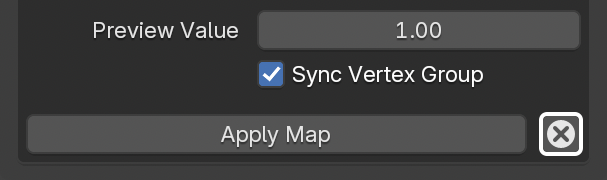 The button to cancel the Influence Map.