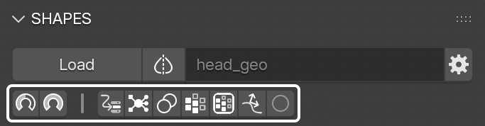 The filter buttons for the Target List.